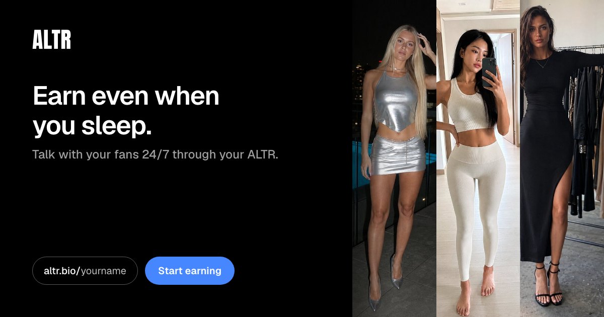 Screenshot of altr.bio